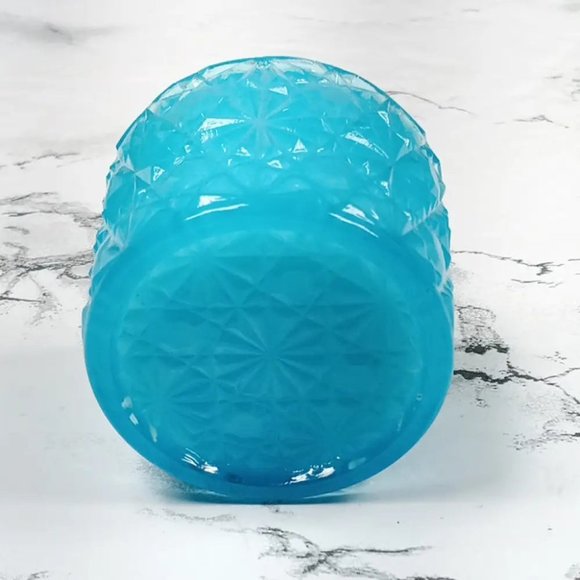 Degenhart Glass Daisy Button Trinket Paperweight Open Salt Vtg - Picture 4 of 8